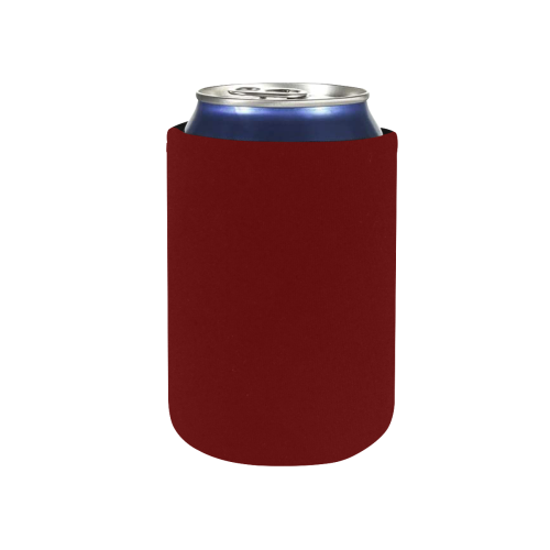 color blood red Neoprene Can Cooler 4" x 2.7" dia.