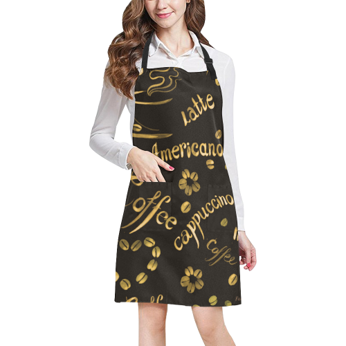 Fairlings Delight's Coffee Expressions Collection- Words of Coffee 53086 All Over Print Apron