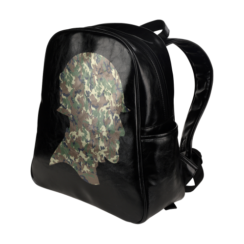 Forest Camouflage Soldier Multi-Pockets Backpack (Model 1636)