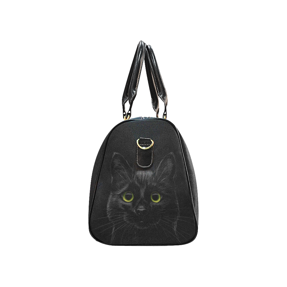 Black Cat New Waterproof Travel Bag/Large (Model 1639)
