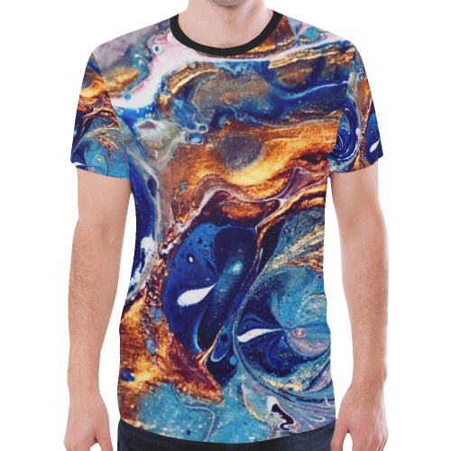 solar flares 1a1 New All Over Print T-shirt for Men/Large Size (Model T45)