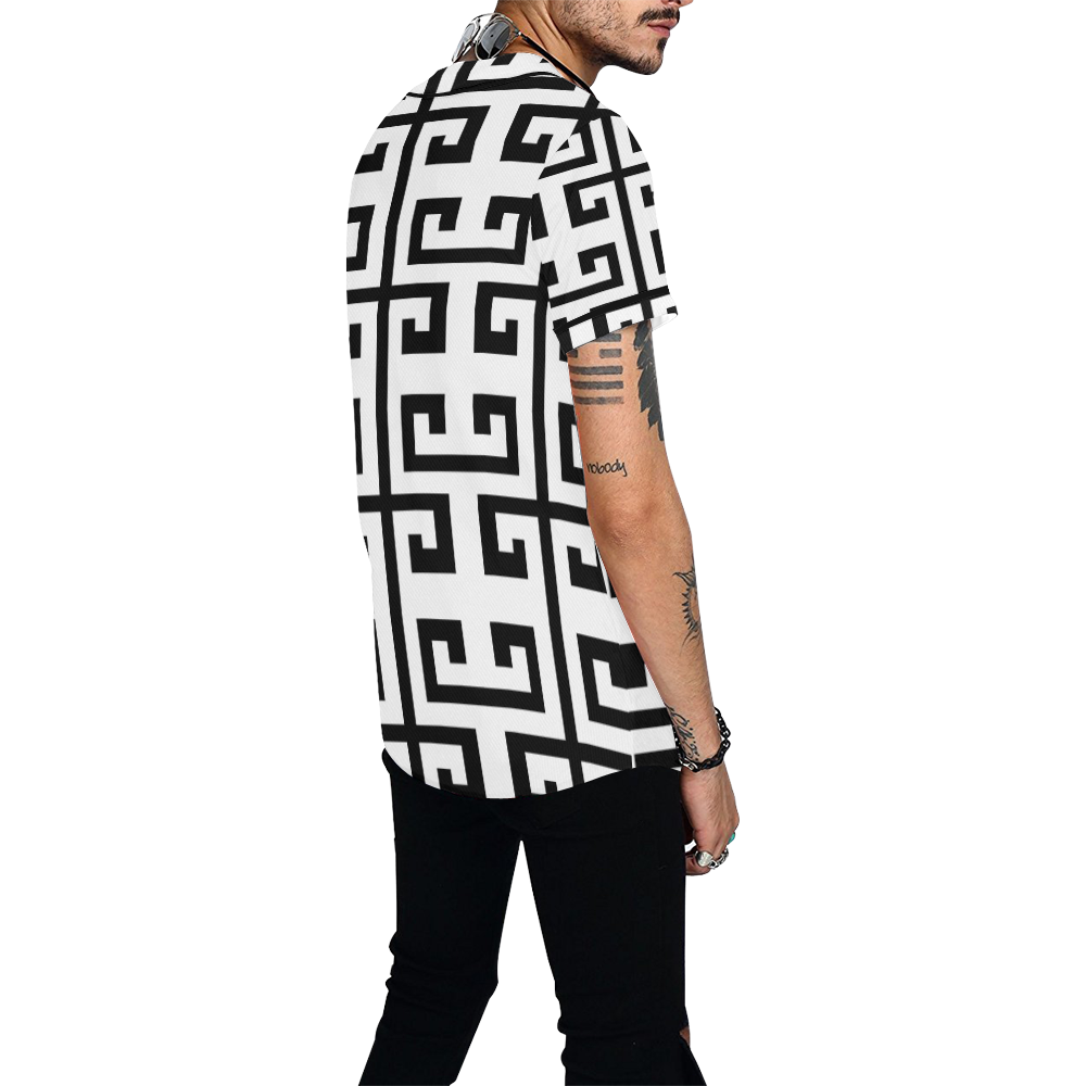 Classic All Over Print Baseball Jersey for Men (Model T50)