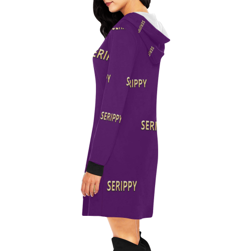 SERIPPY All Over Print Hoodie Mini Dress (Model H27)