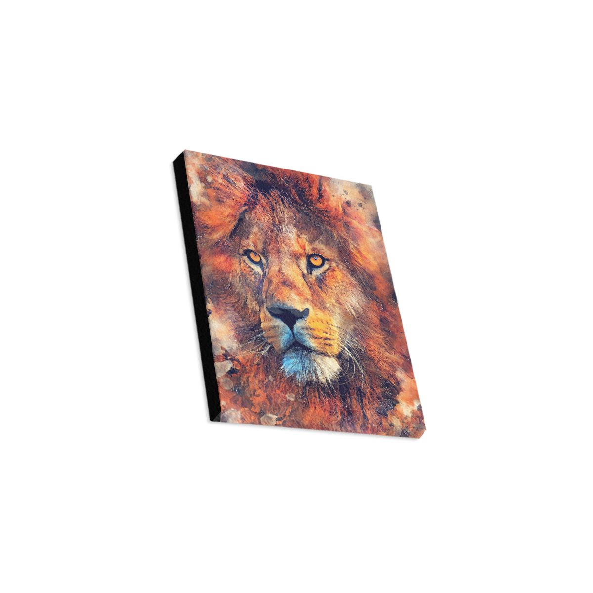 lion art #lion #animals #cat Canvas Print 8"x10"
