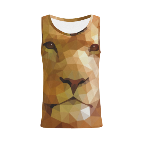 Polymetric Lion All Over Print Tank Top for Women (Model T43)