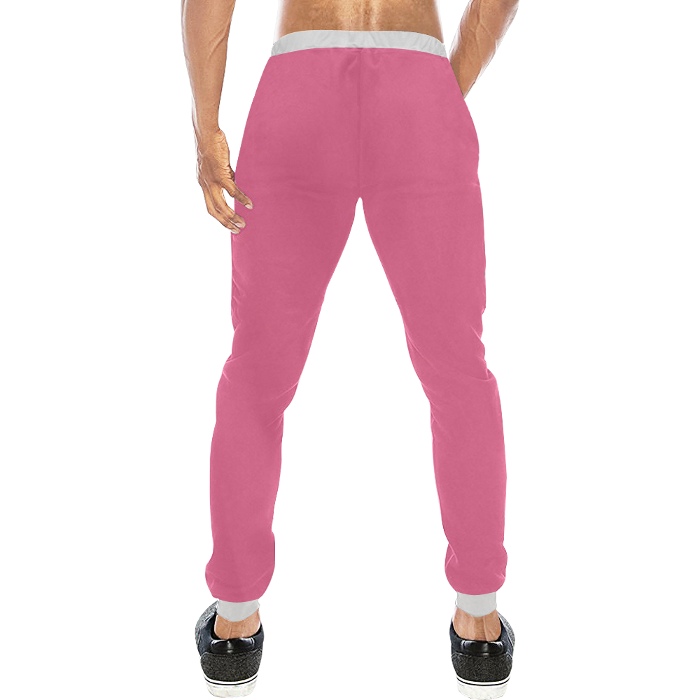 color French pink Men's All Over Print Sweatpants (Model L11)