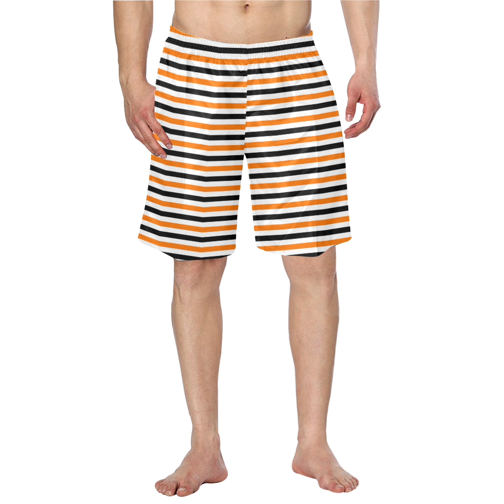 Orange Men's Swim Trunk (Model L21)
