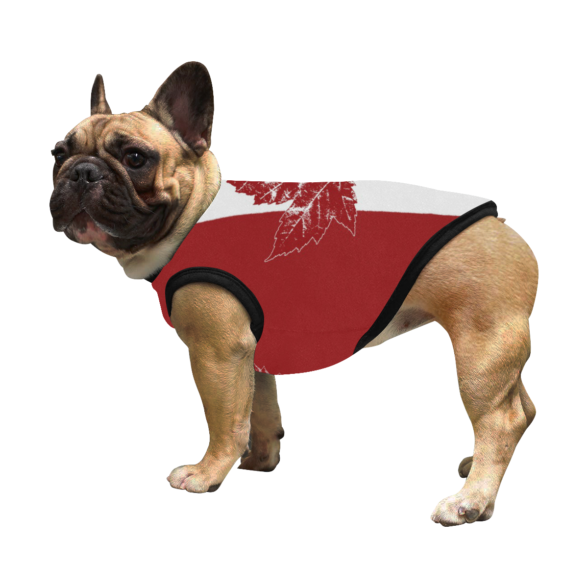 Cool Canada Flag Dog Shirts All Over Print Pet Tank Top