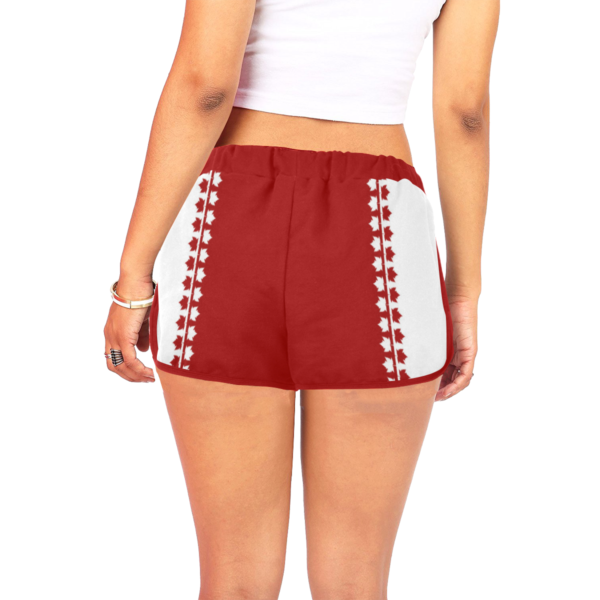 Canada Shorts Classic Women's All Over Print Relaxed Shorts (Model L19)
