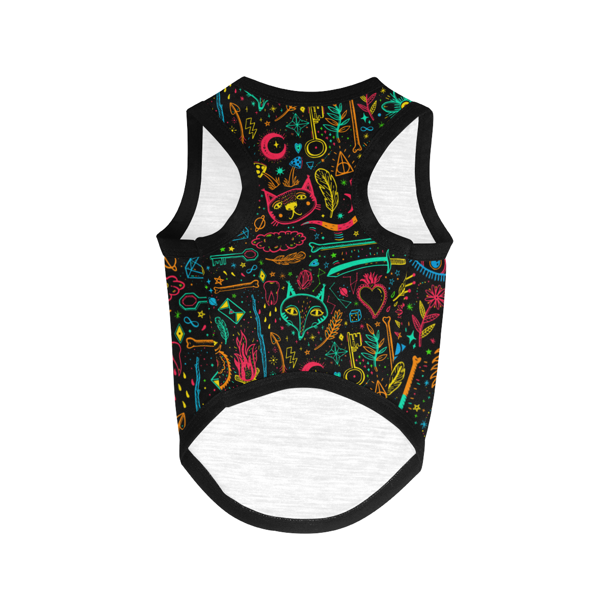 Funny Nature Of Life Sketchnotes Pattern 1 All Over Print Pet Tank Top