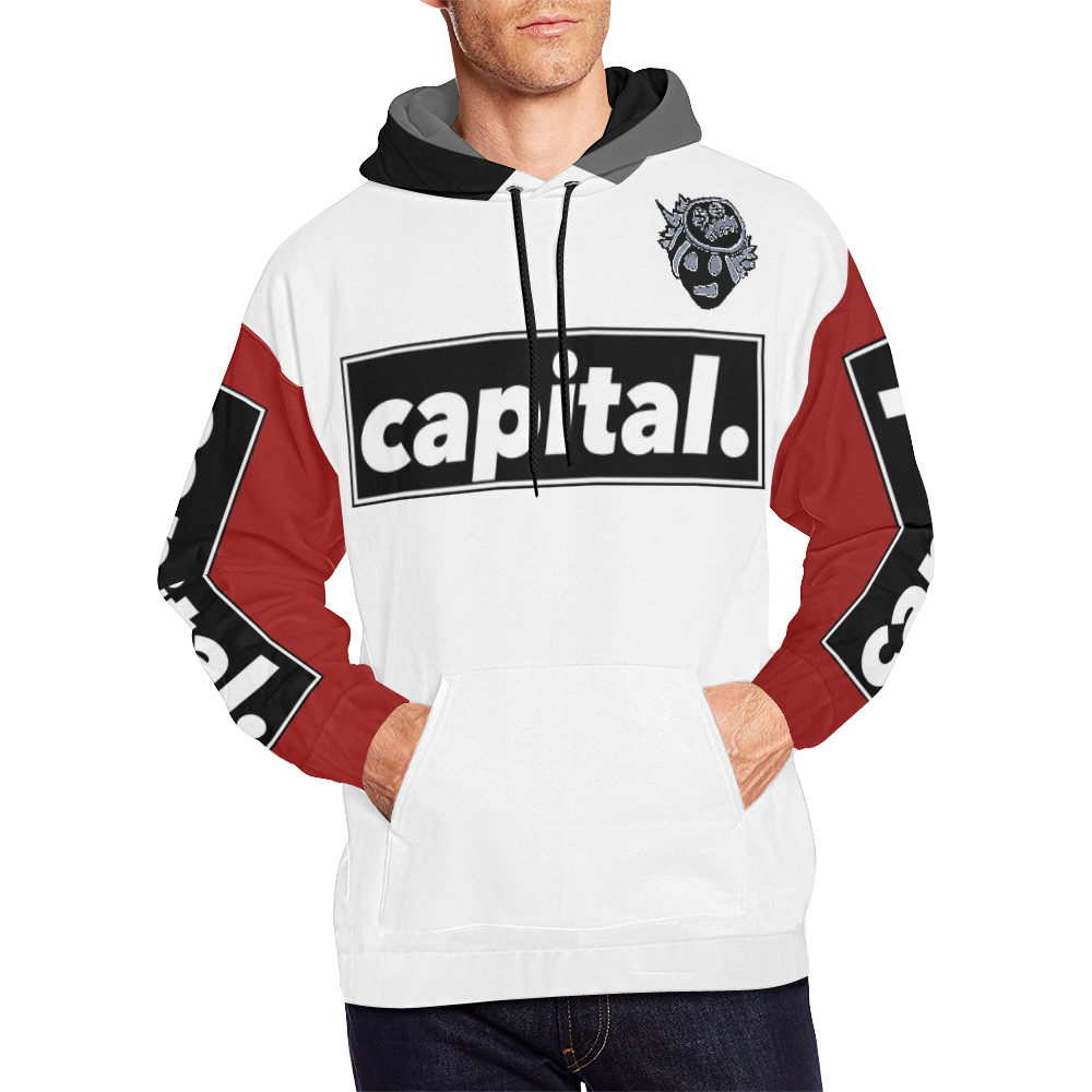 flash logo hoodie 2 smaller size All Over Print Hoodie for Men (USA Size) (Model H13)