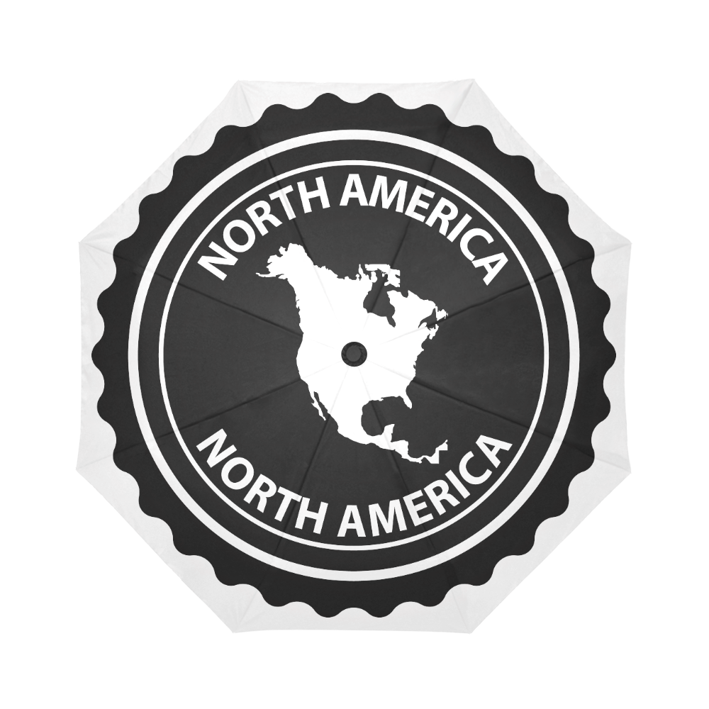 North America stamp Auto-Foldable Umbrella (Model U04)