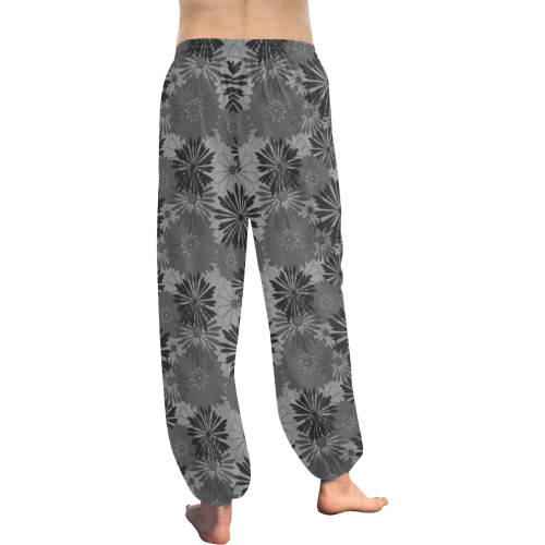 Wedding Day Grey Floral by Aleta Women's All Over Print Harem Pants (Model L18)
