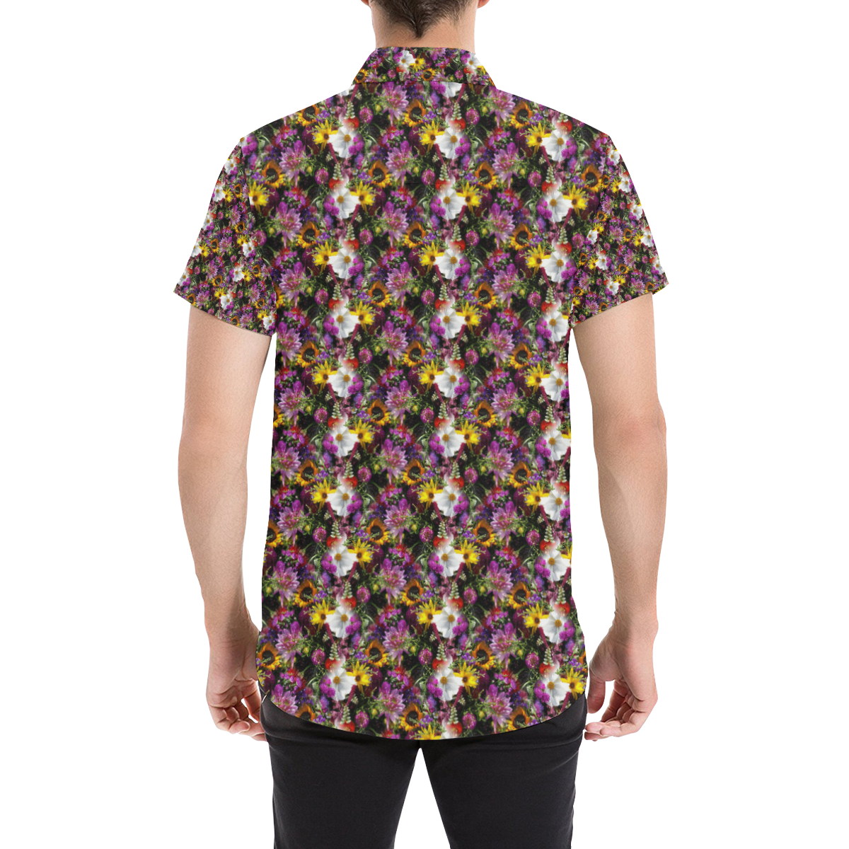 Bouquet20170401_by_JAMColors Men's All Over Print Short Sleeve Shirt (Model T53)