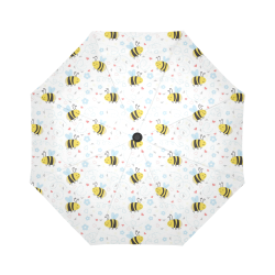 Cute Bee Pattern Auto-Foldable Umbrella (Model U04)