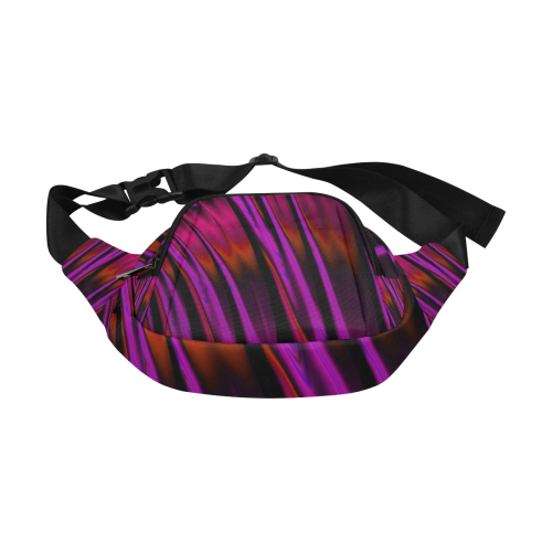 Sunset Waterfall Reflections Abstract Fractal Fanny Pack/Small (Model 1677)