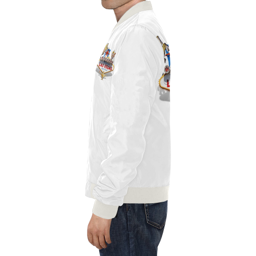 Las Vegas Welcome Sign All Over Print Bomber Jacket for Men/Large Size (Model H19)