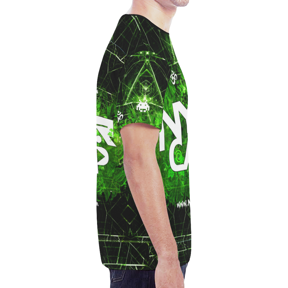 NYCR Camp Green New All Over Print T-shirt for Men (Model T45)