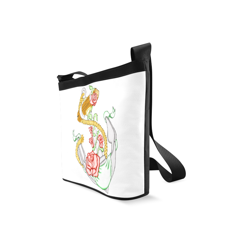 Anchor With Roses Crossbody Bags (Model 1613)