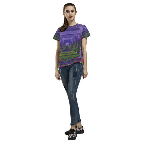 Doorways All Over Print T-Shirt for Women (USA Size) (Model T40)