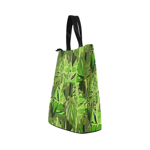 Tropical Jungle Leaves Camouflage Nylon Lunch Tote Bag (Model 1670)