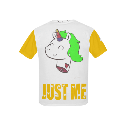 Just Me Yellow Kids' All Over Print T-shirt (USA Size) (Model T40)