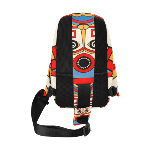 Aztec Religion Tribal Chest Bag (Model 1678)