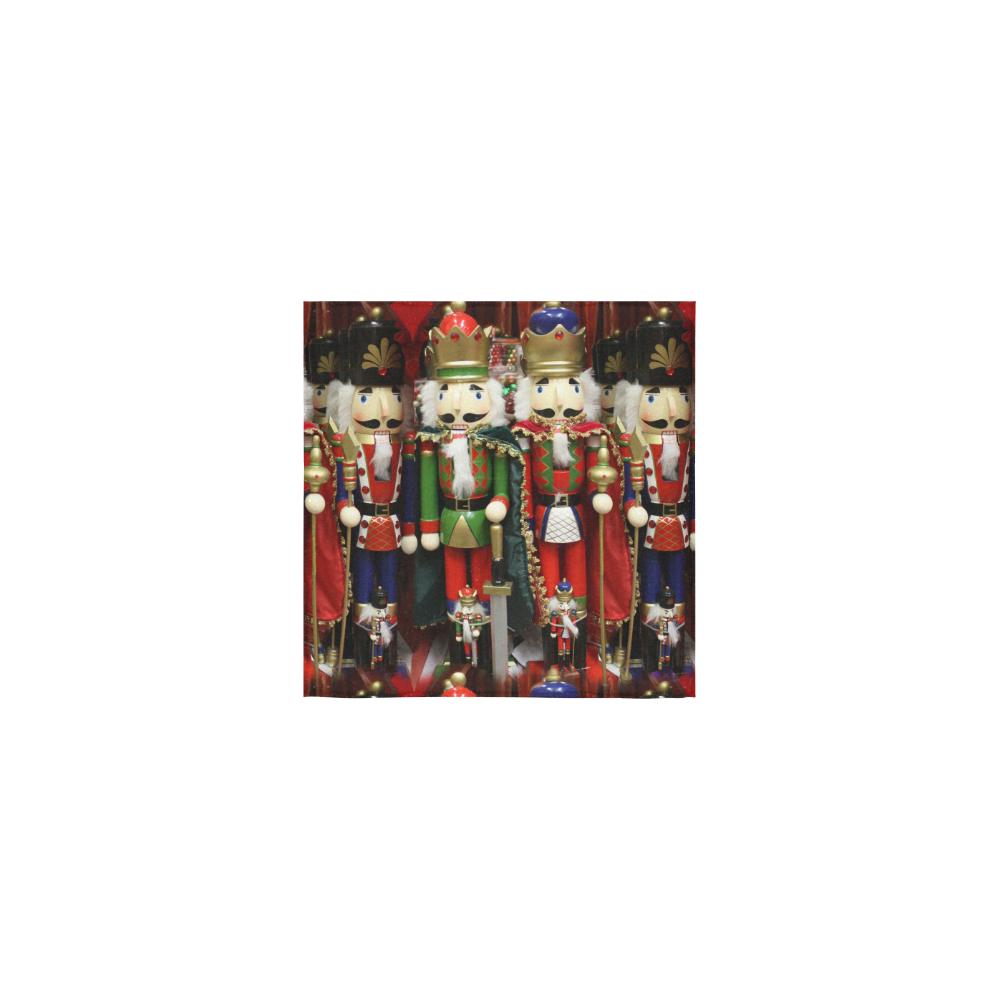 Christmas Nut Cracker Soldiers Square Towel 13“x13”