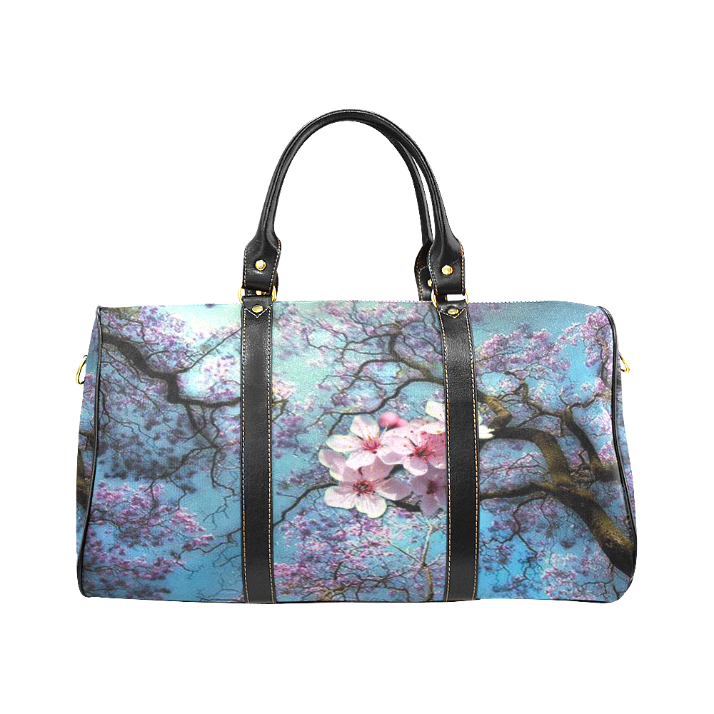 Cherry Blossoms New Waterproof Travel Bag/Large (Model 1639)