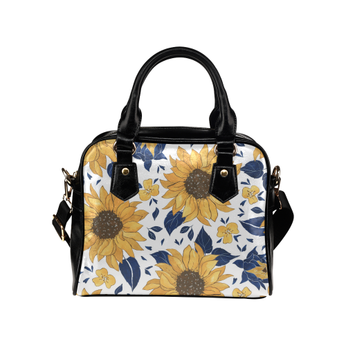 Sm Sunflowers Handbag Shoulder Handbag (Model 1634)