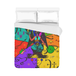 Awesome Baphomet Popart Duvet Cover 86"x70" ( All-over-print)