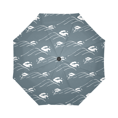Crashing Waves Umbrella Auto-Foldable Umbrella (Model U04)