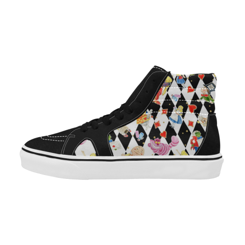 aliceinwonderlandvans Women's High Top Skateboarding Shoes (Model E001-1)