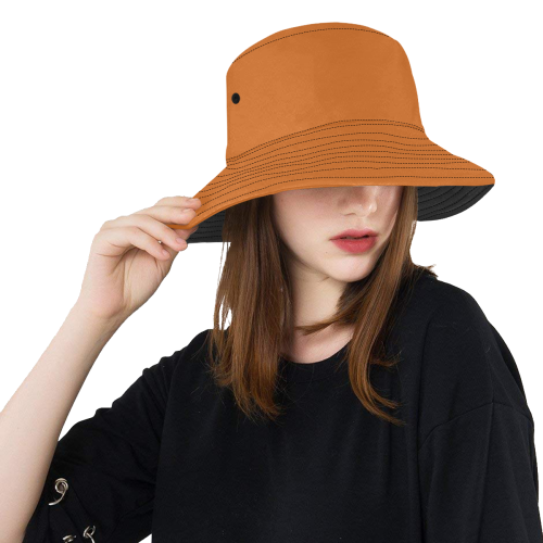 color chocolate All Over Print Bucket Hat