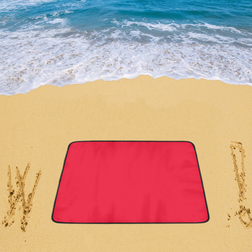 color Spanish red Beach Mat 78"x 60"