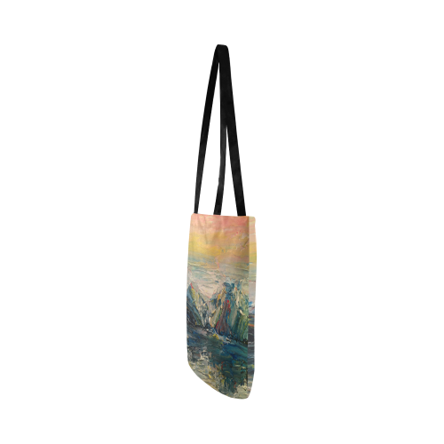 Mountains painting Reusable Shopping Bag Model 1660 (Two sides)
