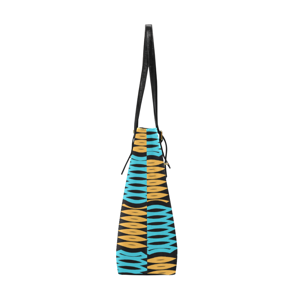 Shapes on a black background Euramerican Tote Bag/Small (Model 1655)