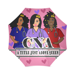 CNA Nurse Pink Umbrella Foldable Umbrella (Model U01)