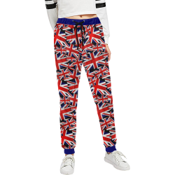 Union Jack British UK Flag - Blue Unisex All Over Print Sweatpants (Model L11)
