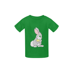 Easter Bunny Green Kid's  Classic T-shirt (Model T22)