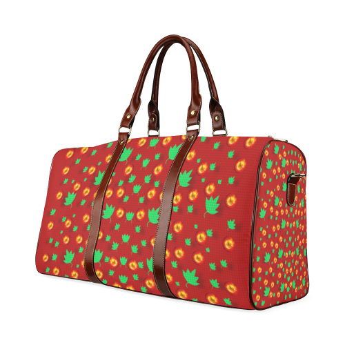 May be Christmas apples ornate Waterproof Travel Bag/Small (Model 1639)