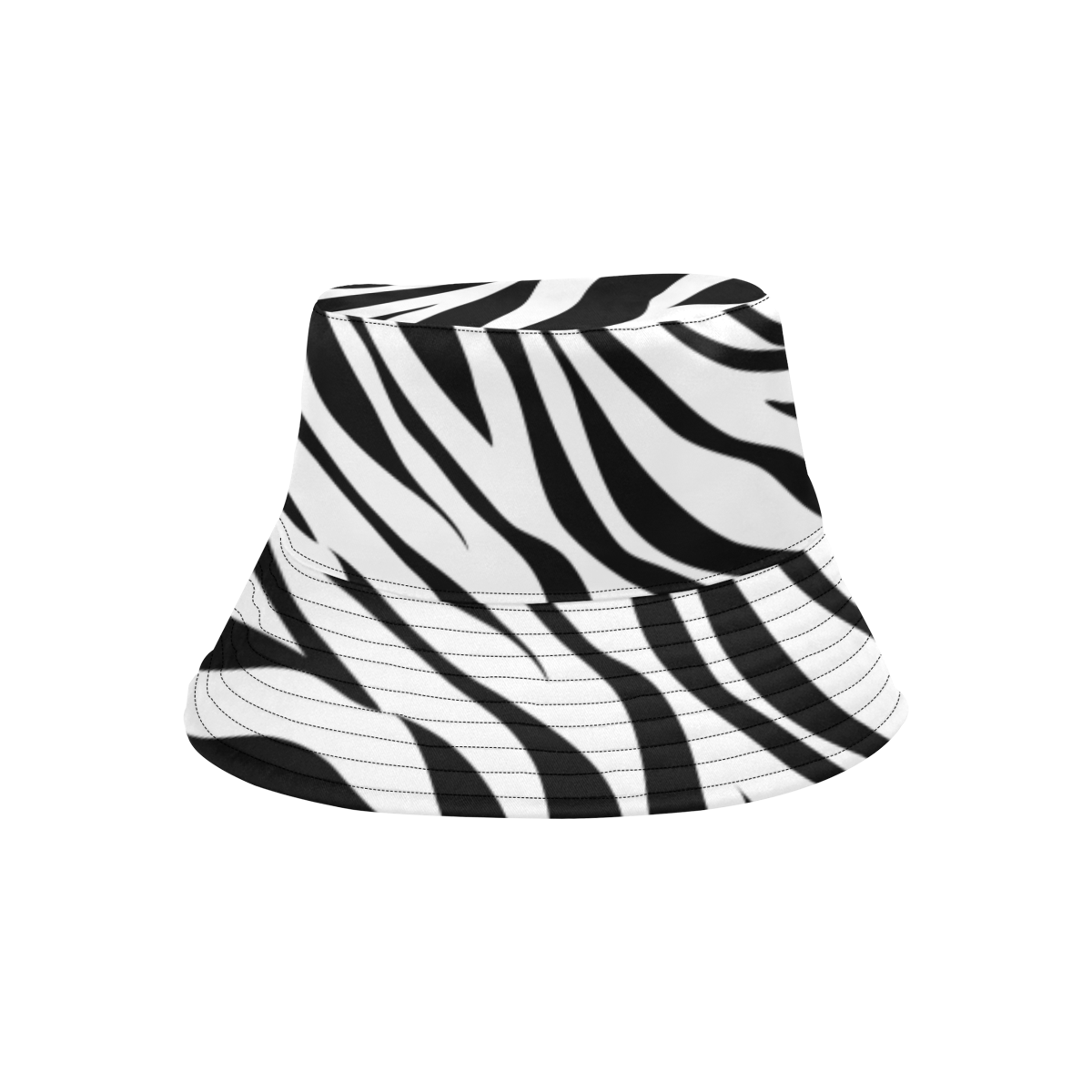 Funky Zebra All Over Print Bucket Hat