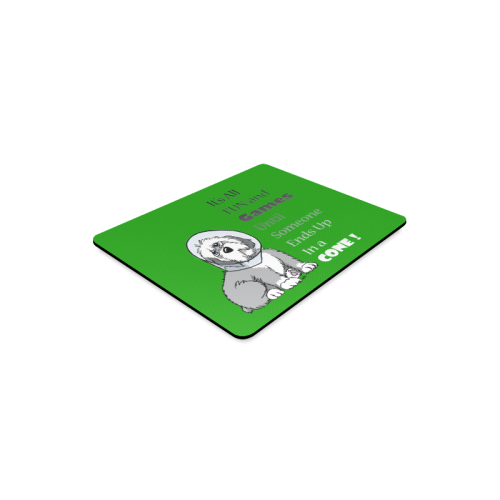 It's All Fun & Games...- green Rectangle Mousepad