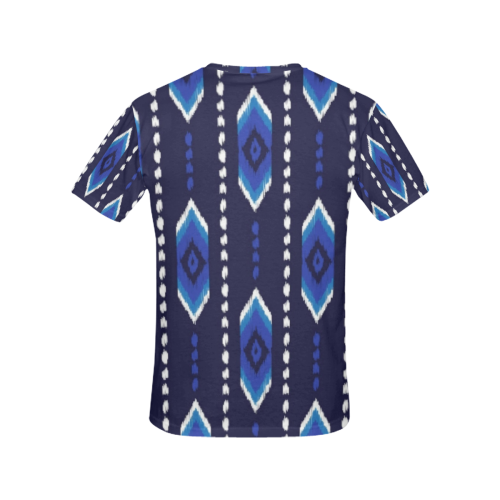 Aztec - Blue All Over Print T-Shirt for Women (USA Size) (Model T40)