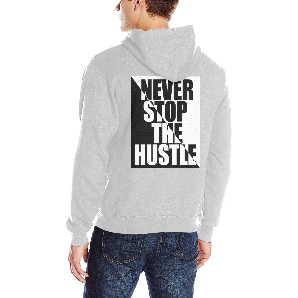 Hustle Men's Classic Hoodie (Model H17)