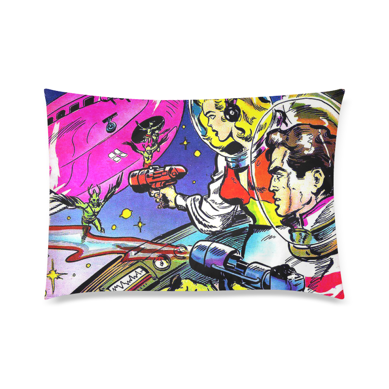 Battle in Space 2 Custom Zippered Pillow Case 20"x30" (one side)