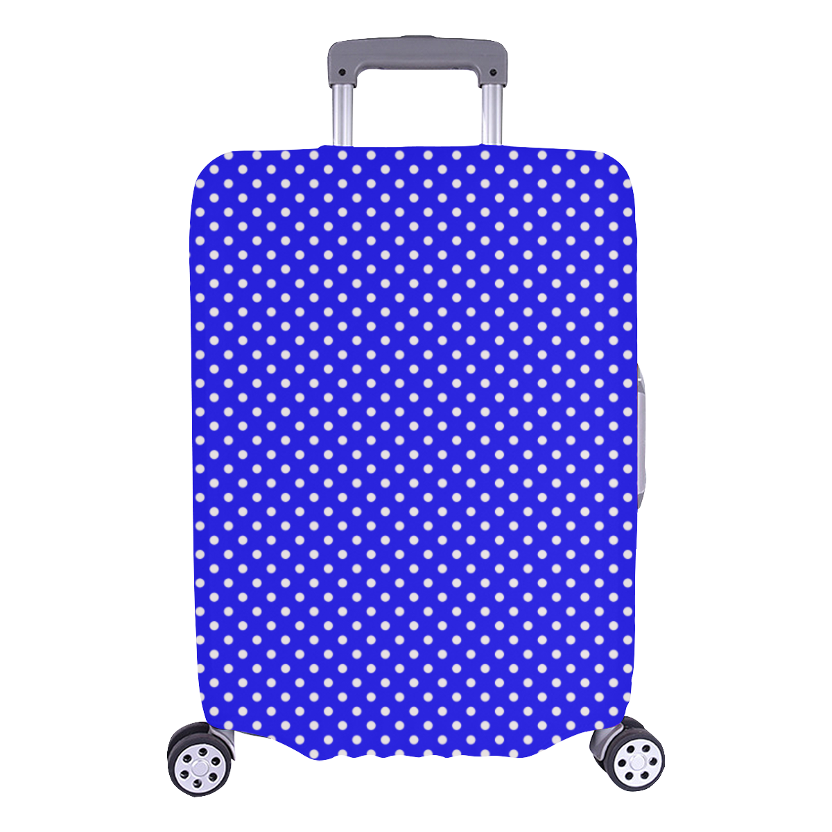 Blue polka dots Luggage Cover/Large 26"-28"