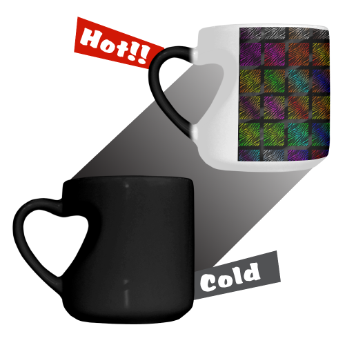 Ripped SpaceTime Stripes Collection Heart-shaped Morphing Mug