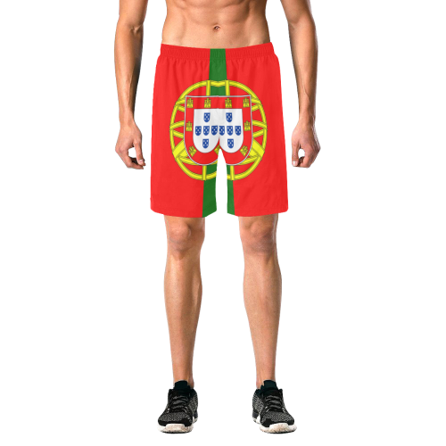 PORTUGAL Men's All Over Print Elastic Beach Shorts (Model L20)