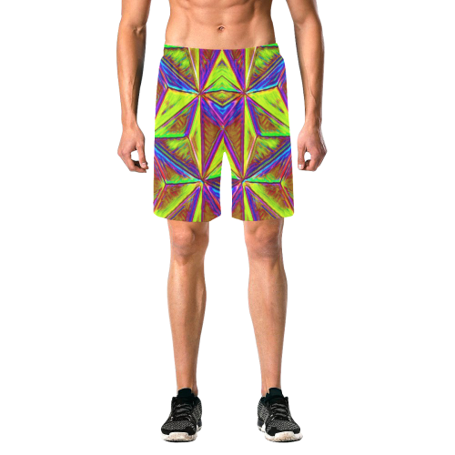 Vivid Life 1C  by JamColors Men's All Over Print Elastic Beach Shorts (Model L20)
